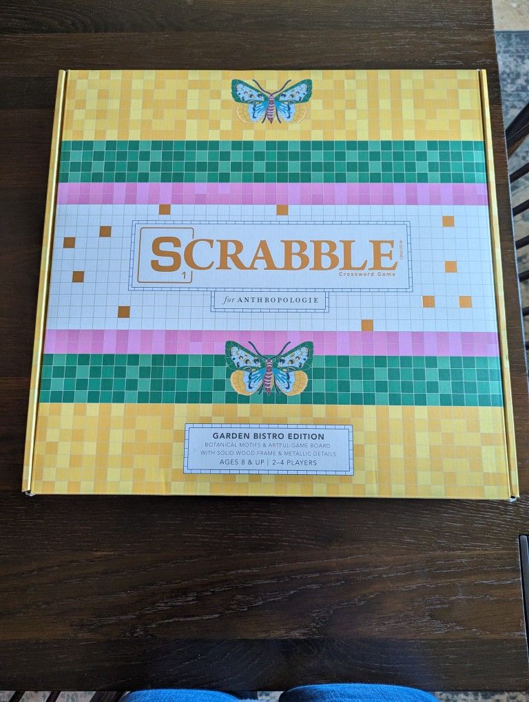 New In Box Anthropology Scrabble Board Game