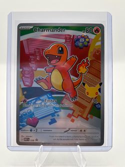 First Partner Illustration Charmander Promo Full Art Holo 038 Pokémon TCG