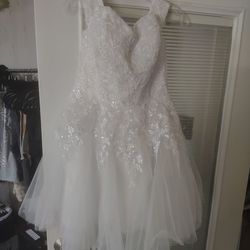 White mini dress