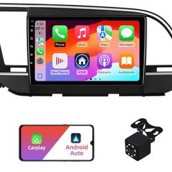 Android 13 Double Din Car Radio Stereo for Hyundai Elantra 2016 2017 2018 with 9" Touchscreen Radio Built-in Wireless Carplay/Android Auto/GPS/Bluetoo
