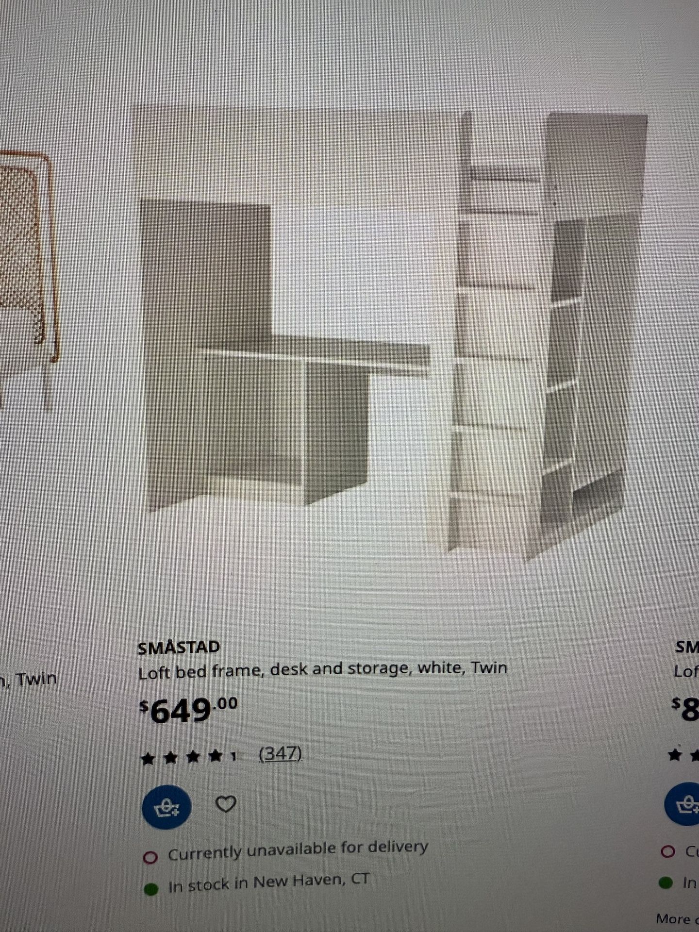 Loft Bed- Light Used $400 Obo