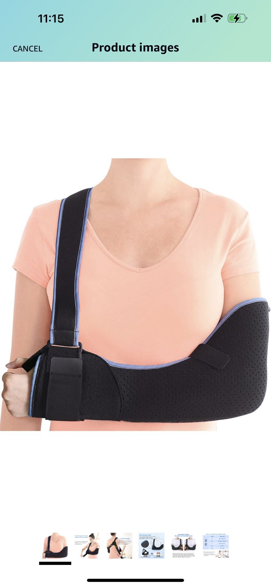 Arm Sling Shoulder Immobilizer (Medium) 2 pieces