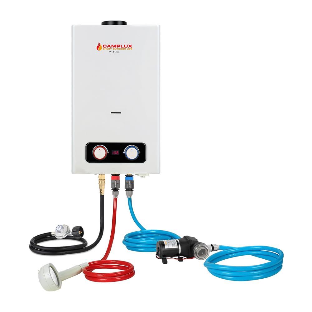 "Adventure Awaits: Camplux Portable Propane Water Heater"