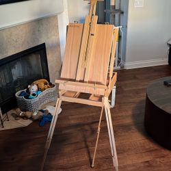 MEEDEN Adjustable Wooden Artist Easel - Studio / Field Easel 