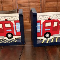 Fire Truck Book Ends