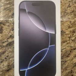 Apple iPhone 16 Pro Unlocked 256GB Black Titanium New