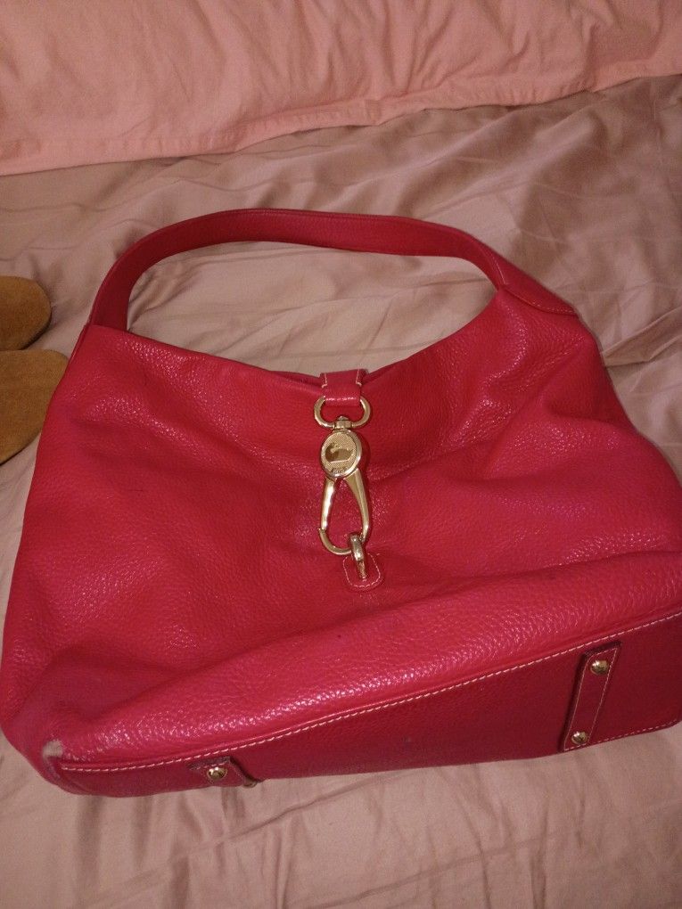 Pink Leather Purse