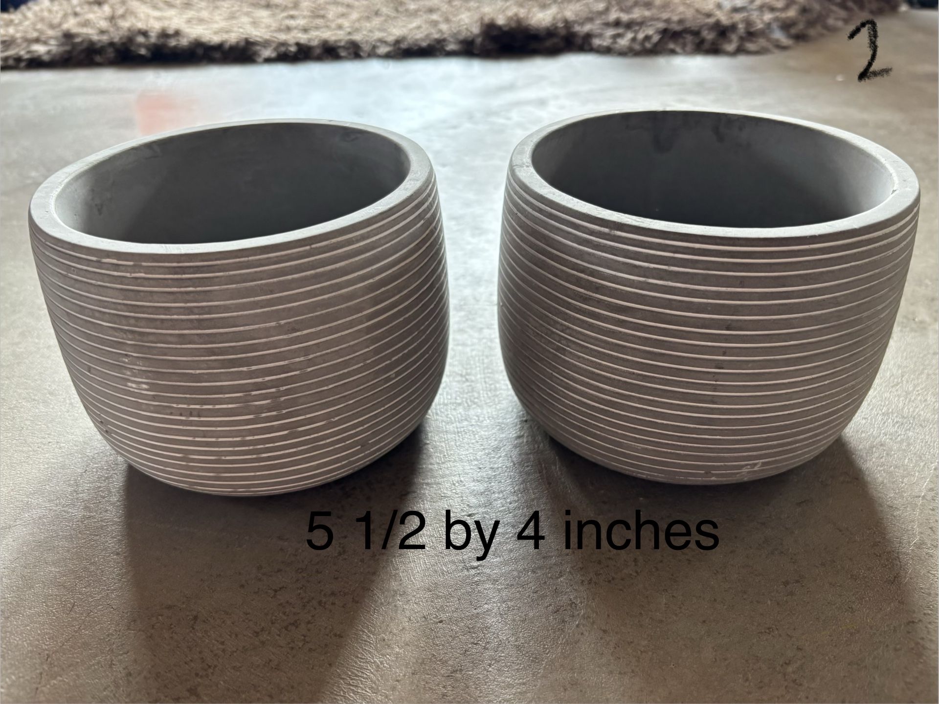 Concrete Planters (2)