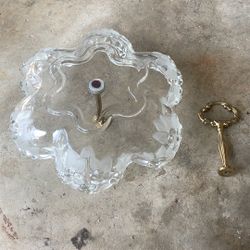 Clear Glass Chandelier Head 12in