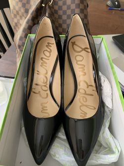 NEW Sam Edelman Hazel Dress Pump Black Patent Leather size 10 wide