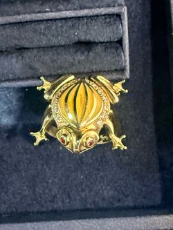 Real 14k frog ring