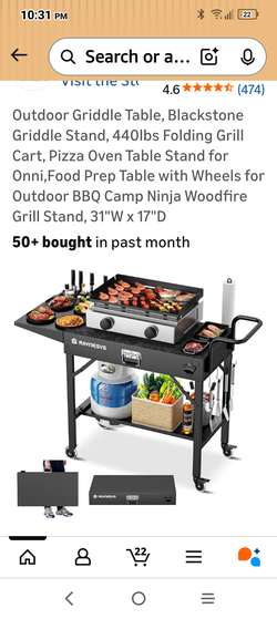 New in box BBQ grill cart