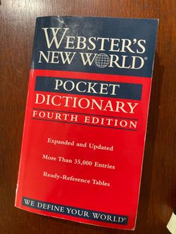 Webster’s New World Pocket Dictionary