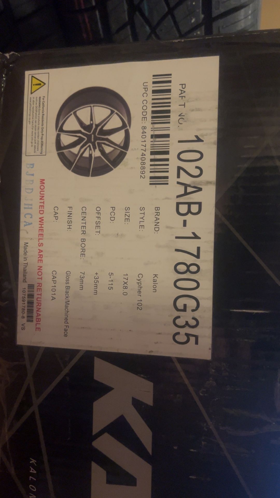 Kalon Wheels And Continental Extreme Contact Tires