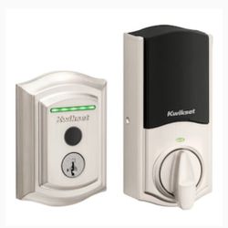 

Kwikset Halo Touch Fingerprint Satin Nickel Wi-Fi Enabled Single Cylinder Electronic Deadbolt Biometric Lock No Keypad Touch