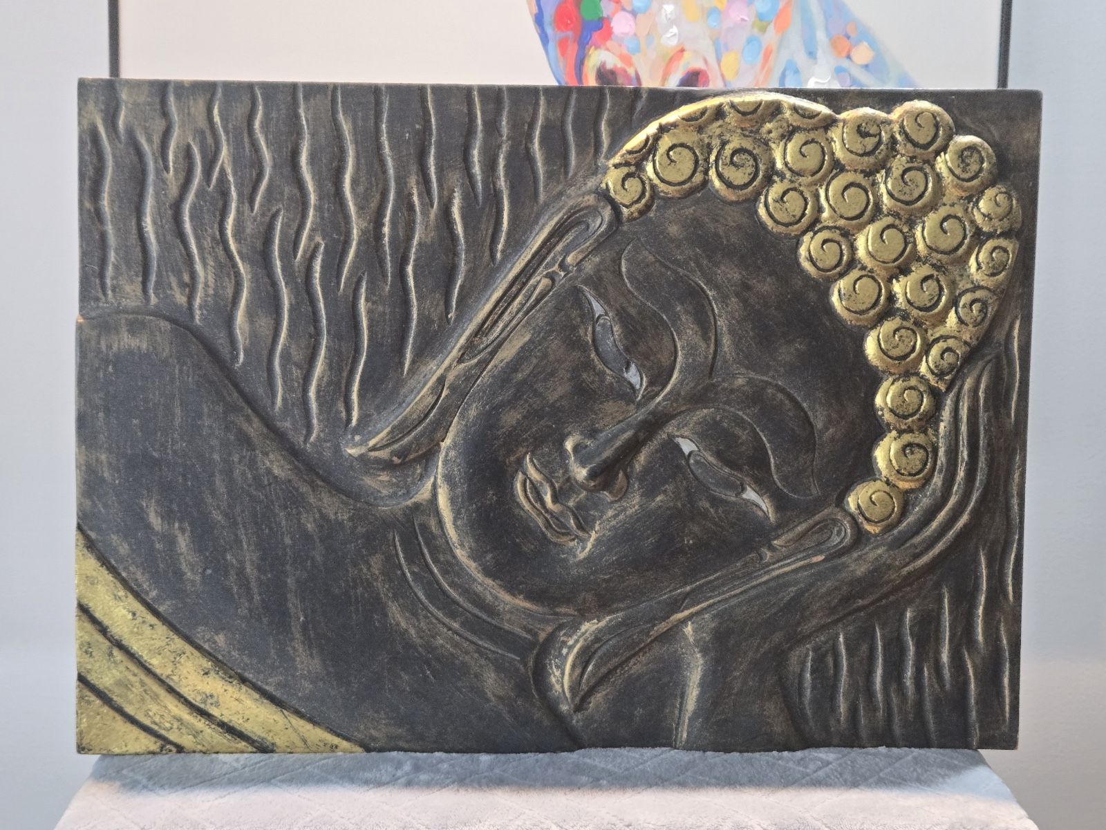 Buddha Image In Thai Style Wood Carving