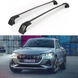 2Pc Aluminum Roof Racks/Cross Bars/Luggage Carrier for 2019-24 Audi E-tron 