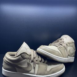 Air Jordan 1 Low Rattan Sail Desert Camo USED