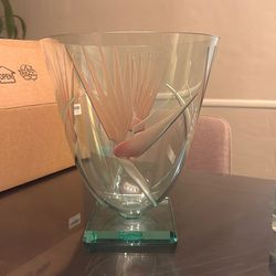 Circa 1990’s crystal Vase