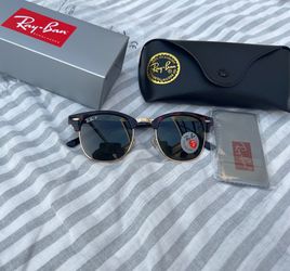 Polarized lenses club master 3016 tortoise brand new sunglasses