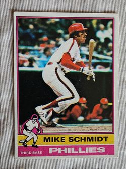 Mike Schmidt Philadelphia Phillies 1976 Topps Baseball Card