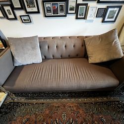 Tufted Sofa Couch Modern With Pillows