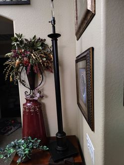 Floor lamp (or table) oil rub bronze brown