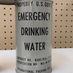 Vtg 1952 US govt Cold war era drinking water