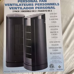 2 Packs Of Mini Fan Best For Desk