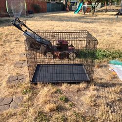 Large 2 Door Folding Dog Crate