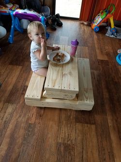 Wooden toddler table