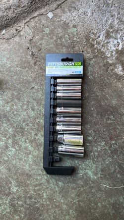 Pittsburgh Pro Chrome Deep Wall Socket Set