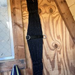 Hilason Black Roper Cinch 36”