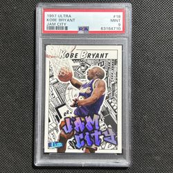 1997-98 Fleer Ultra Jam City Kobe Bryant PSA 9 MINT NBA HOF Lakers Card #18JC