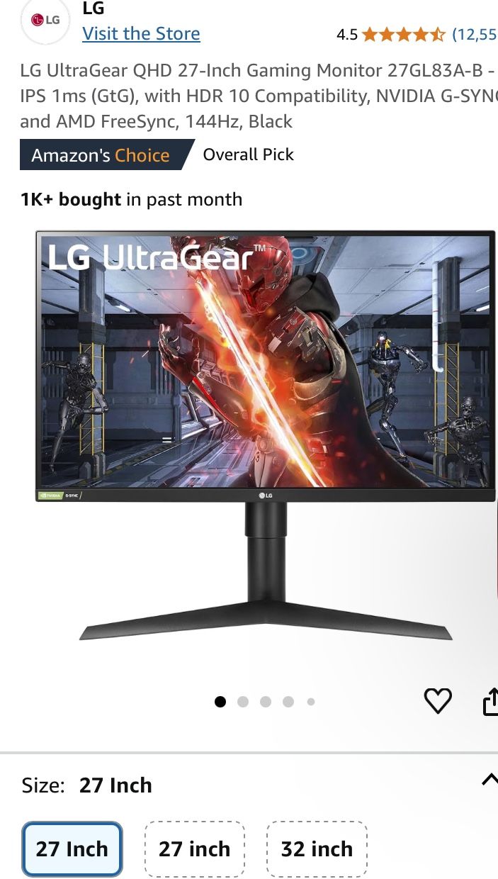 Lg Ultragwar 144hz 1080p Monitor