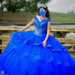 Royal Blue Quinceneara Dress