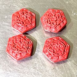 Lot Of Cinnabar Beads 