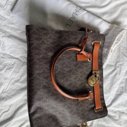 Michael Kors MK print Brown Bag
