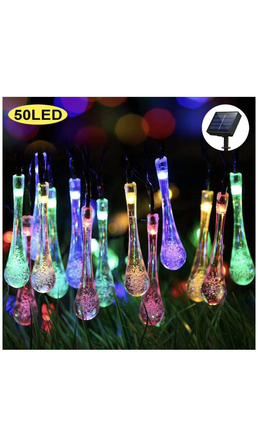 23ft 50 LED Charging Solar String lights