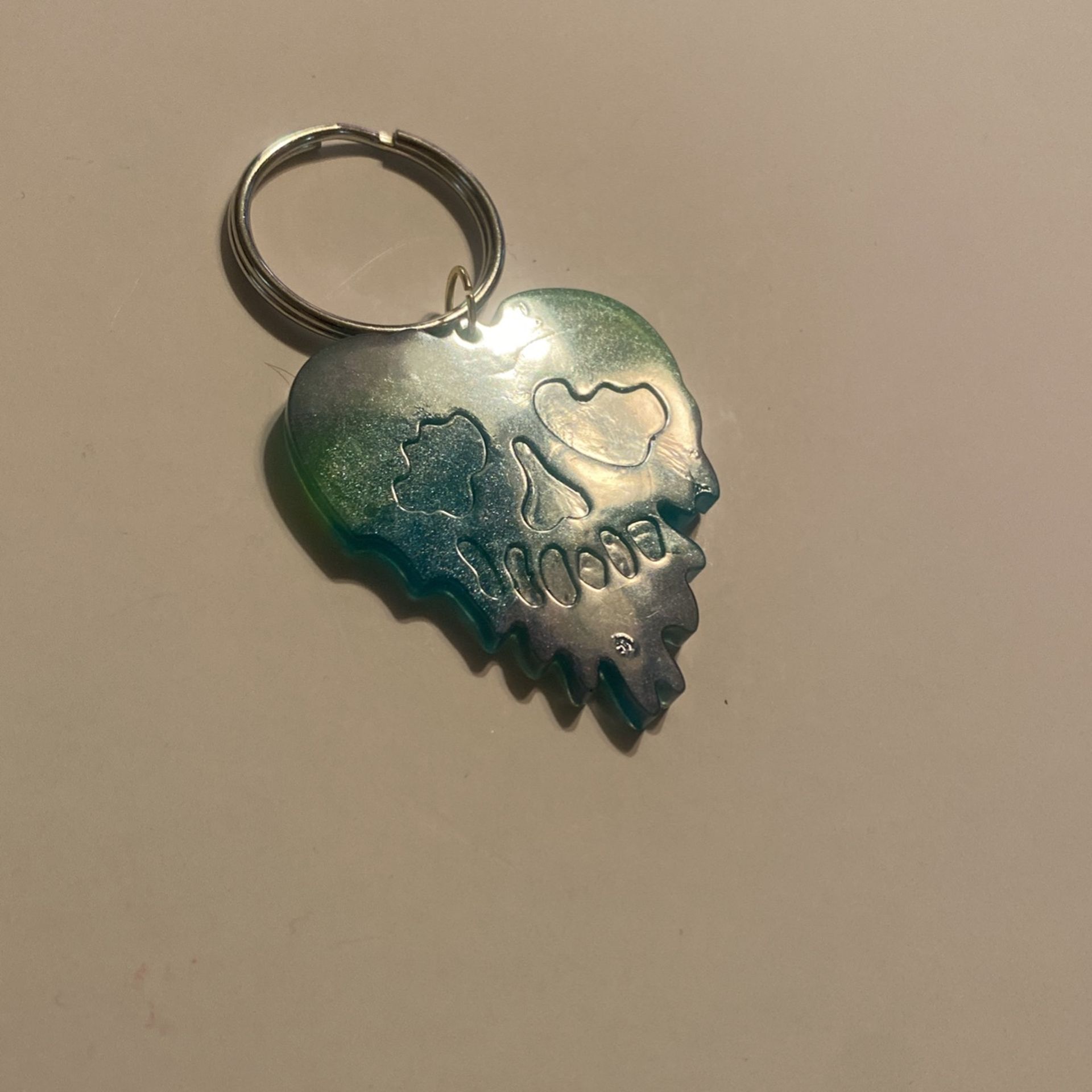 Skull Heart Keychain