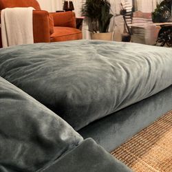 Alexander & James Velvet Ottoman