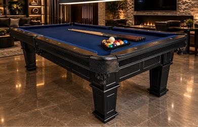 8’ Pool Table - You Choose New Felt Color - Delivery & Setup Included