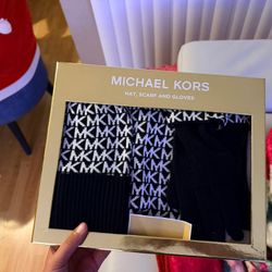 Micheal Kors hat, scarf, and gloves