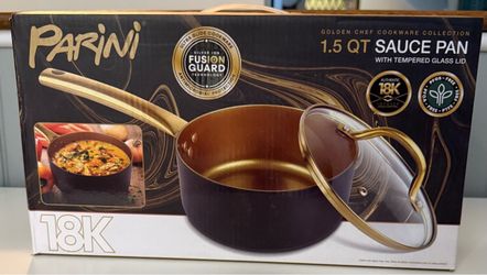 Parini NEW 1.5 QT Sauce Pan with Tempered Glass Lid