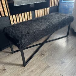 Black Fur Bench