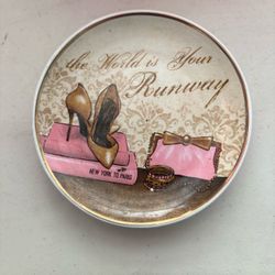 "The World Is Your Runway" Decorative Plate