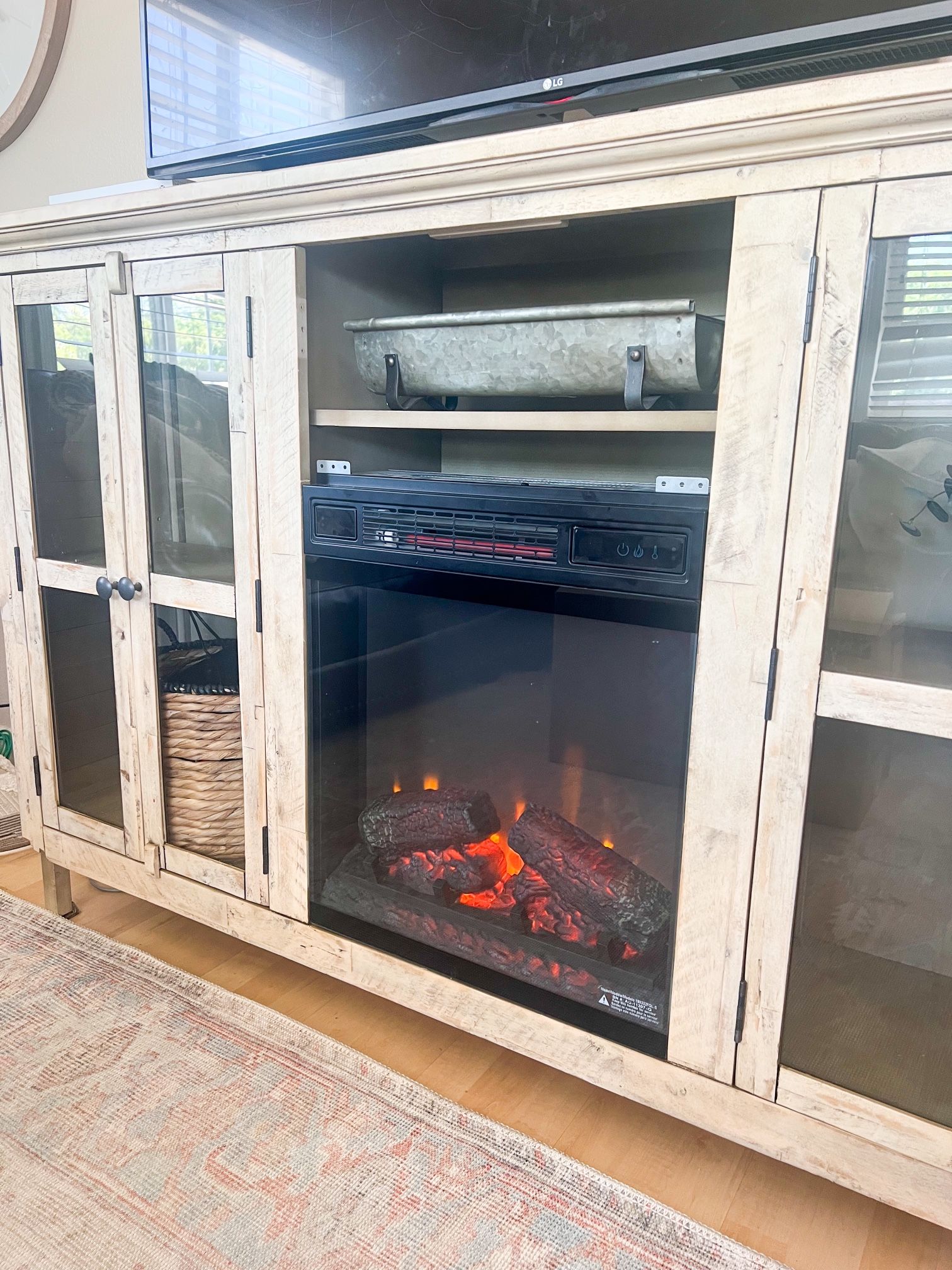 Fireplace Tv Stand/ Buffet: Credenza
