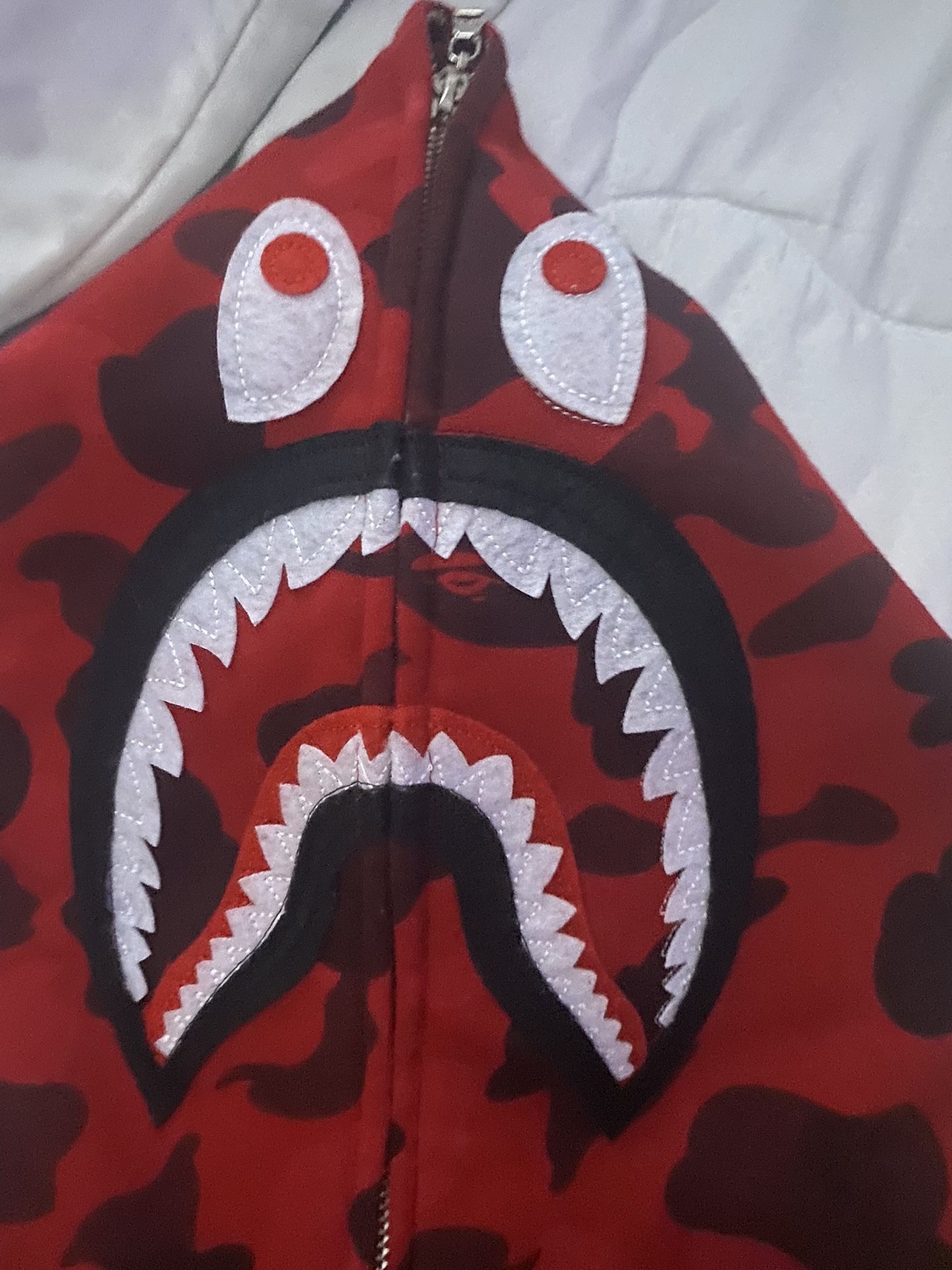 Red Bape Zip Up