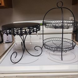 Cake Party Kitchen Decor Stand And 2 Tier Rack Stand Serving Easter