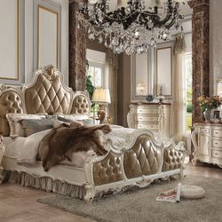 Picardy Antique Pearl Queen Bedroom Set By Acme